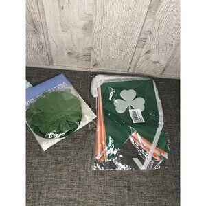 St Patricks Day Hanging Party Green Orange Swirls Banner Decorations Classroom